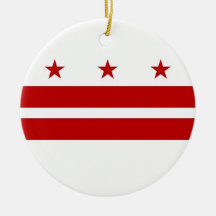 Ornament with flag of Washington DC