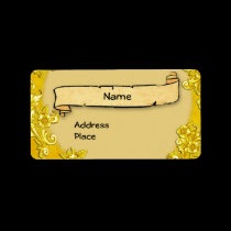Ornamental Banner labels