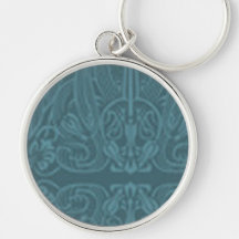Ornamental Blue Keychains