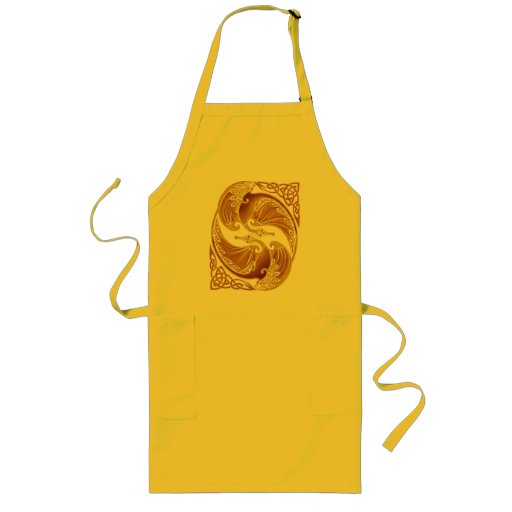 Ornamental Celtic Dragons Aprons