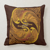 Ornamental Celtic Dragons Pillows