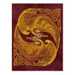 Ornamental Celtic Dragons Post Cards