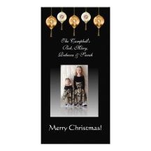 Ornamental Christmas Photo Card