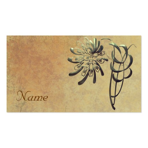 Ornamental Chrysanthemum Business Cards (front side)