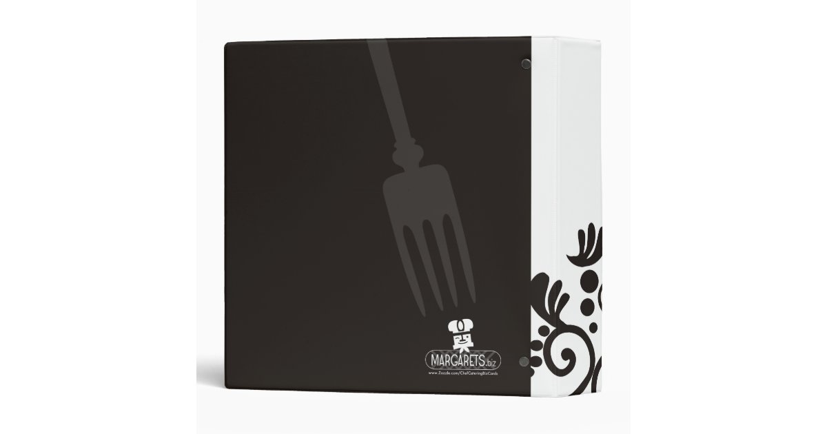 ornamental fork knife spoon recipe cookbook binder Zazzle