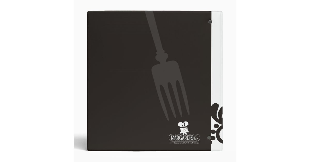 ornamental fork knife spoon recipe cookbook binder Zazzle