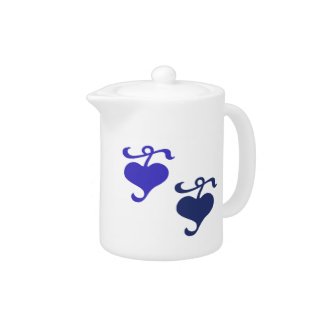 Ornamental Hearts Teapot teapot