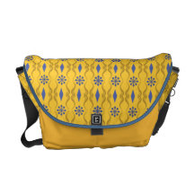 Ornamental India Stripe Courier Bags