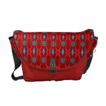 Ornamental India Stripe Messenger Bag