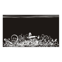 ornamental kitchen utensils business card black