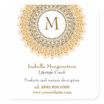 Ornamental Monogram Promotional Sticker