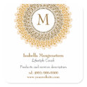 Ornamental Monogram Promotional Sticker
