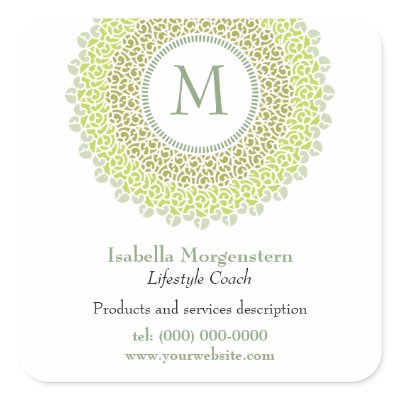 Ornamental Monogram Promotional Sticker by starstreambusiness
