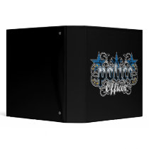 Ornamental Police Officer Vinyl Binder
