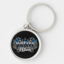 Ornamental Police Officer Key Chains
