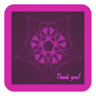 Ornamental Purple Sticker sticker
