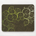 Ornamental Spiral Vine / Pattern Modern Mousepad by fat_fa_tin Ornamental Spiral Vine / Pattern Modern Mousepad