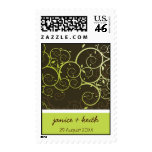 Ornamental Spiral Vine Profile Invitation Postage