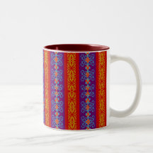 Ornamental Stripe Coffee Mugs