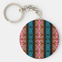 Ornamental Stripe Keychain
