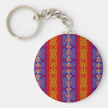 Ornamental Stripe Keychain