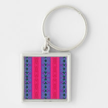 Ornamental Stripe Keychains