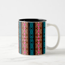 Ornamental Stripe Mugs