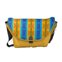 Ornamental Stripes Courier Bag