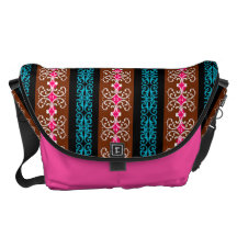 Ornamental Stripes Courier Bag