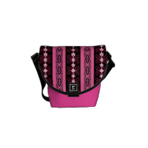 Ornamental Stripes Courier Bags
