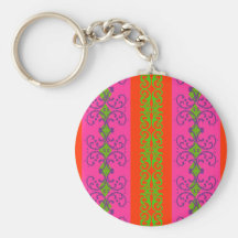 Ornamental Stripes Keychain