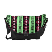 Ornamental Stripes Messenger Bag