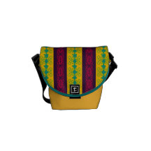 Ornamental Stripes Messenger Bags