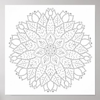 OrnaMENTALs #0012 Centerpiece Color Your Own Poster