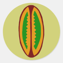 Ornamentation Africa Africa Round Stickers