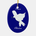 Ornamento de la paloma de la Shalom-Paz Adornos
