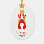 Ornamento del navidad de la bailarina ornaments para arbol de navidad