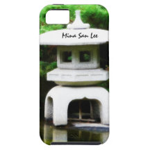 Ornamento japonés del jardín de la linterna de la  iPhone 5 Case-Mate fundas