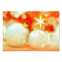 Ornamentos del navidad blanco fotografia