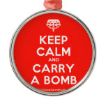 [Crown upside down] keep calm and carry a bomb  Ornaments