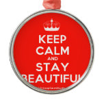 [Knitting crown] keep calm and stay beautiful  Ornaments