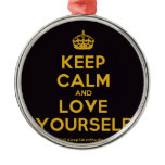 [Crown] keep calm and love yourself  Ornaments