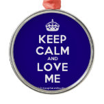 [Crown] keep calm and love me  Ornaments