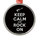 [Electric guitar] keep calm and rock on  Ornaments