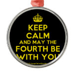 [Crown] keep calm and may the fourth be with you  Ornaments