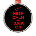 [Electric guitar] keep calm and rock on  Ornaments