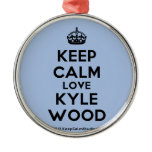 [Crown] keep calm love kyle wood  Ornaments