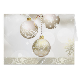 ORNAMENTS CHRISTMAS GREETINGS CARD