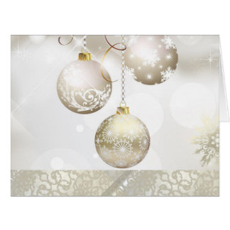 ORNAMENTS CHRISTMAS GREETINGS CARD