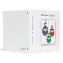 Ornaments Christmas Memories Binder